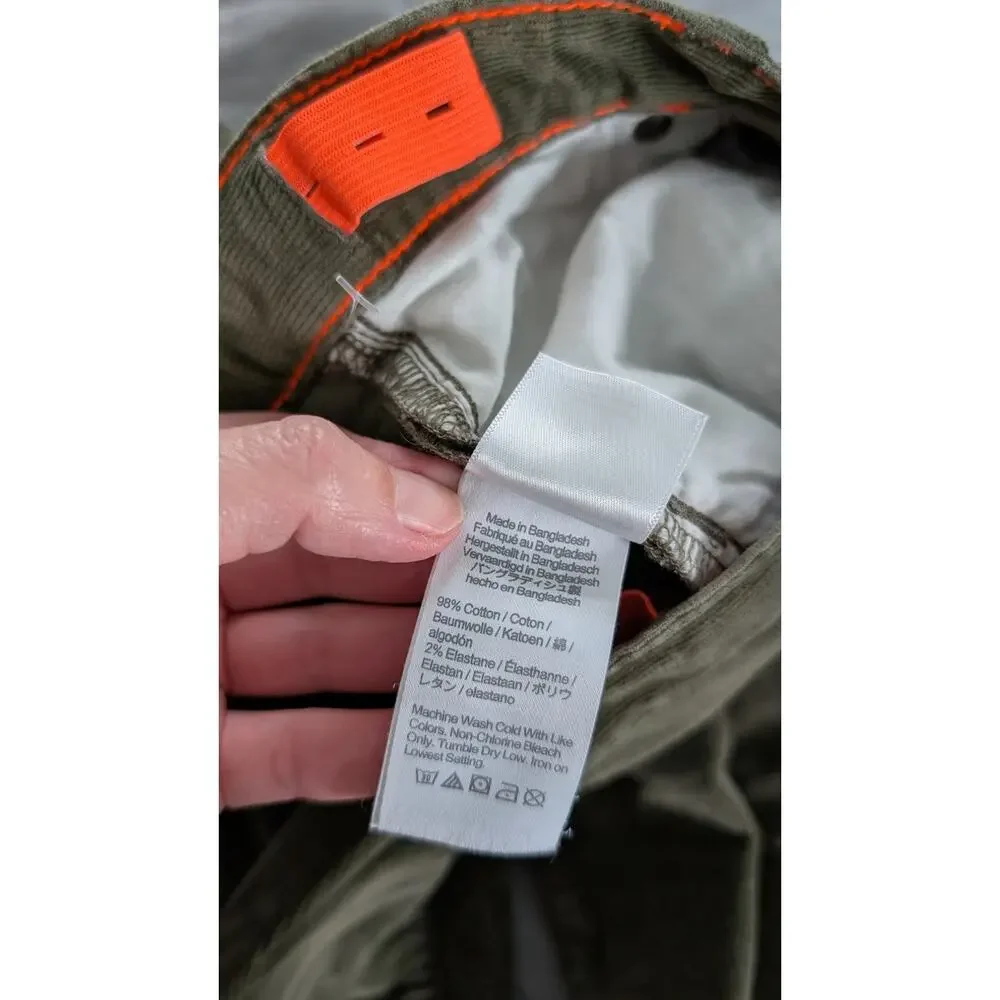 J. Crew Green Corduroy Pants